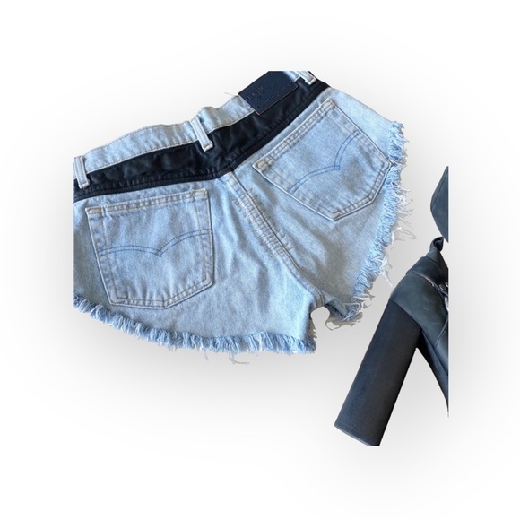 HTF: One Teaspoon ☻︎ One of a Kind Vintage Roller Shorts ☻︎ Embroidery + Leather - Picture 13 of 16